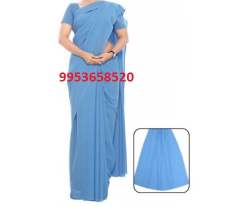 Staff Nurse Uniform Plain Sarees