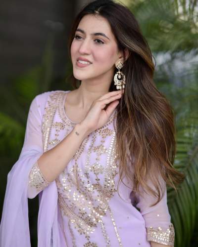 Boutique Style Georgette Embroidered With Real Foil Work Readymade Suit 