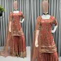 Stylish Heavy Faux Georgette Sharara Suit thumb 4