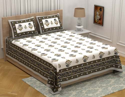 Cotton Bed sheet with pillow Covers