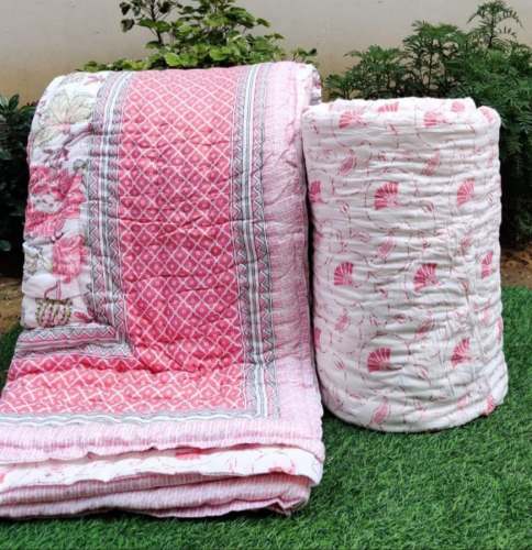 Designer Floral Printed Rajai 