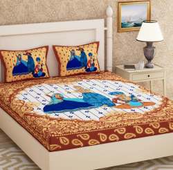 Traditional Printed Bed Sheet 