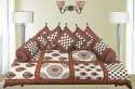 Jaipui Gota Print Single Bed Diwan Set