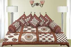 Jaipui Gota Print Single Bed Diwan Set