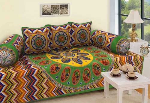 Printed Jaipuri Diwan Set