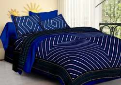 Stylish Blue Bed sheet