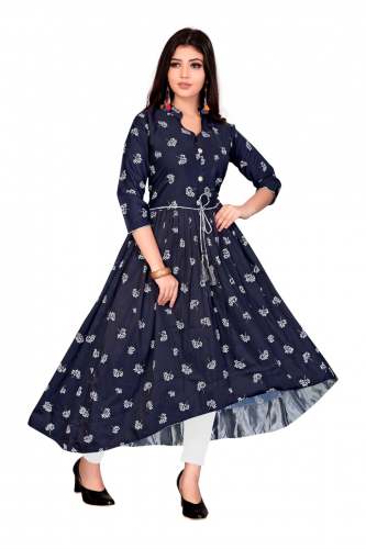 Stylish Long Printed Party wear Gown
