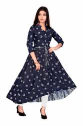 Stylish Long Printed Party wear Gown