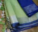 pista-green-plain-hand-loom-cotton-saree