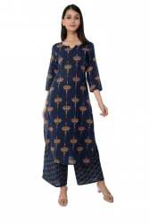 Cotton Kurti Palazzo Set by Maand