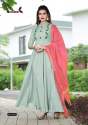 long anarkali  Kurti with Dupatta thumb 3