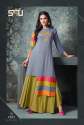 Party Wear Kurti With Palazzo thumb 2
