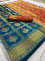 Designer Lichi silk Party wear Saree thumb 3