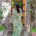 designer organza saree