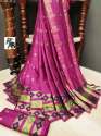 Exclusive Pure Cotton Silk wedding wear saree thumb 3