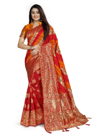 pure lichi silk with jekad design