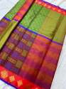 Stylish Organza Tansui Silk saree thumb 4