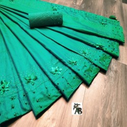 vichitra saree with moti work