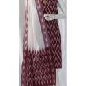 Casual Wear Ikat Cotton Suit Material 