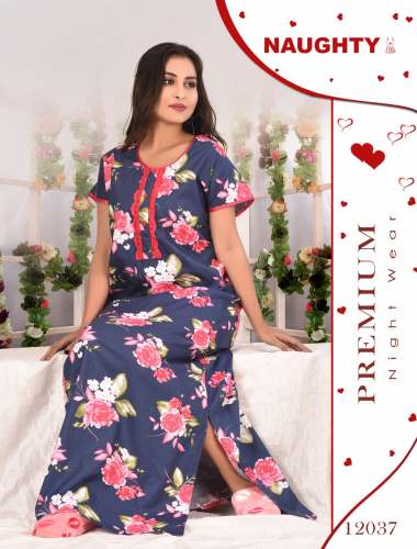 Rayon Printed Nighty by Neon Apparels