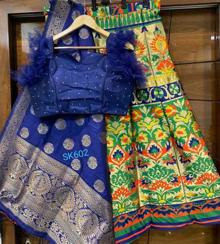 Designer Banarasi Lehenga With Readymade Blouse