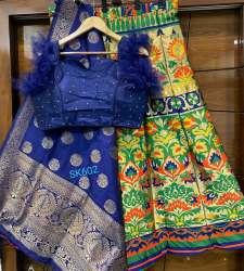 Designer Banarasi Lehenga With Readymade Blouse