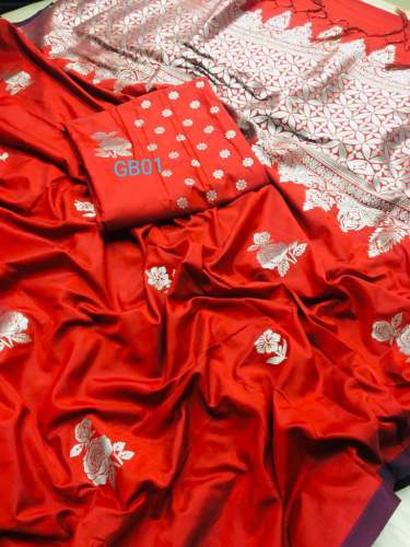 Lichi Silk With Weaving Zari Saree