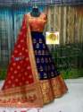 Party wear Banarasi Brocade Lehenga choli thumb 2