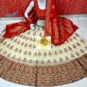 Party wear Banarasi Brocade Lehenga choli thumb 4