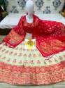 Party wear Banarasi Brocade Lehenga choli thumb 6