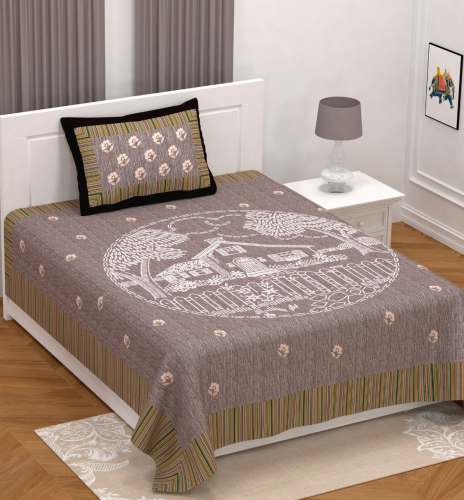 Cotton badsheet by jai mahadevra handicrafts