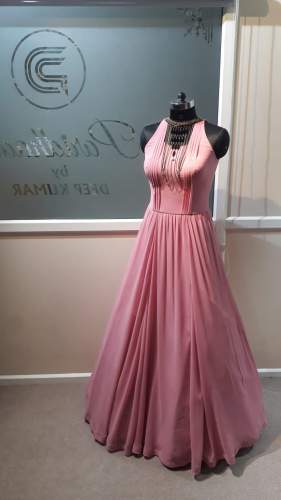 Party wear Light Pink color gown by Paridhaan