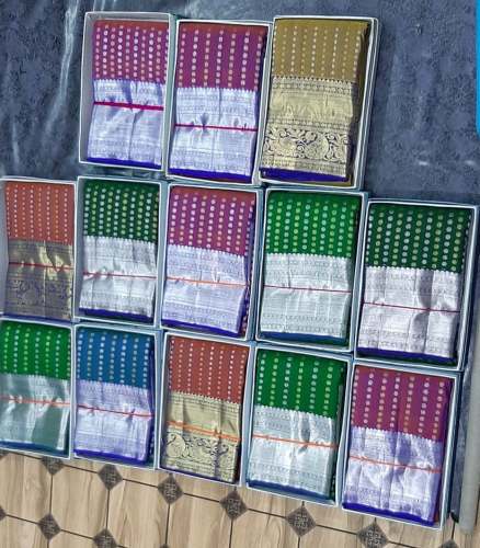 Fancy Handwoven Pattu silk Sarees by S Thimmaiah