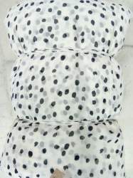 Black dot chiffon