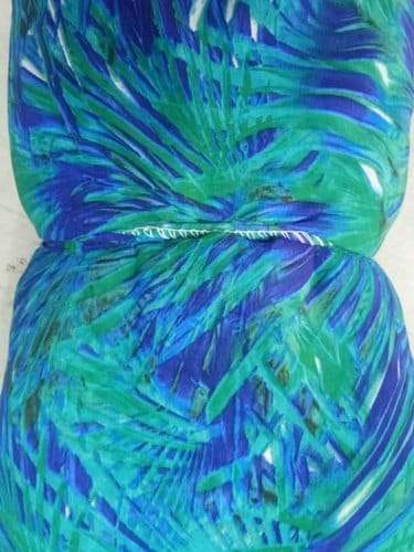blue and sky georgette print