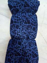 blue surface tiger print