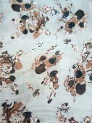 brownish flower shades print