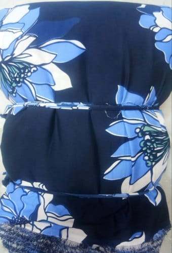 Crepe Fancy blue