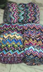 Crepe Print zig-Zag Manner