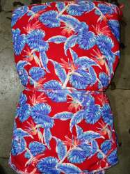 crepe red floral print