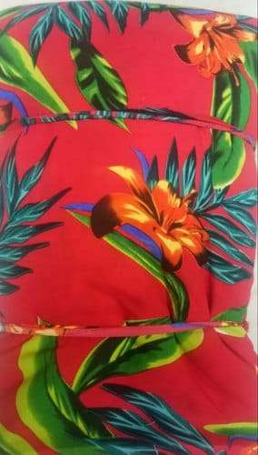 Fancy american crepe hibiscus print