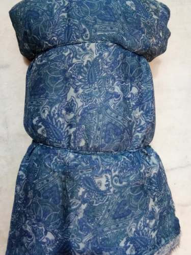 fancy blue paisely print