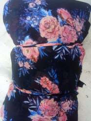 fancy flower with blue