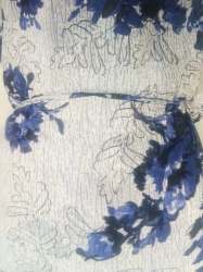 fancy white with blue 