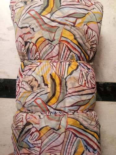 geometrical chiffon print