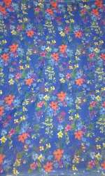 multi color flower chiffon