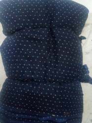 navy blue small dot fancy print