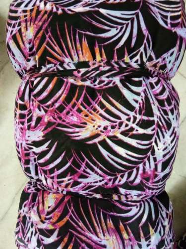 puple leave design print
