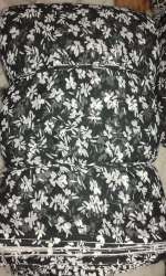  white little flower print