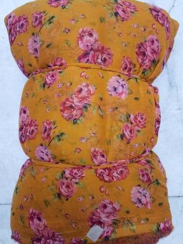yellow fancy print